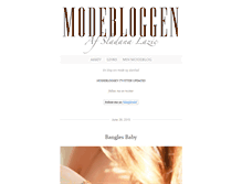 Tablet Screenshot of modebloggen.dk